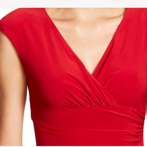 Ralph Lauren Adera Dark Red dress size 2 - Picture 3 of 7